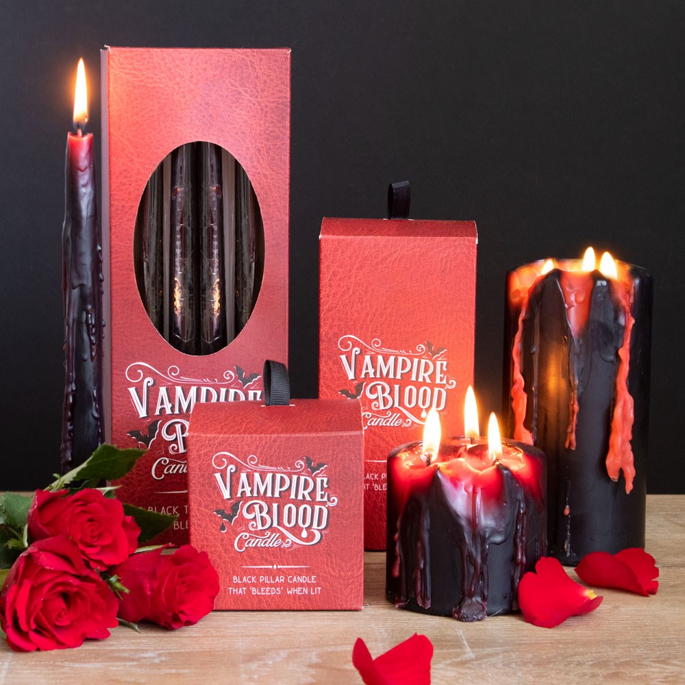 Vampire Blood Taper Candles Pack of 8