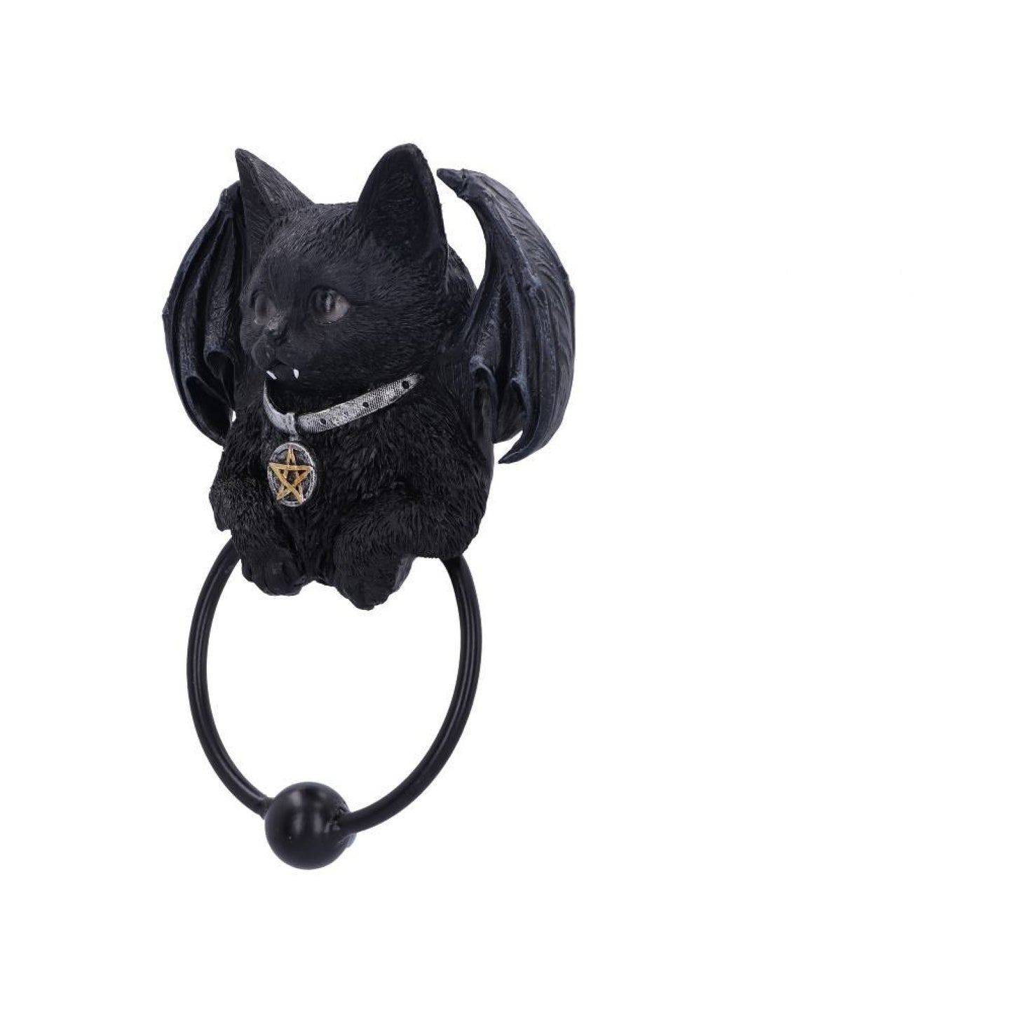 Vampuss Black Bat Cat Door Knocker