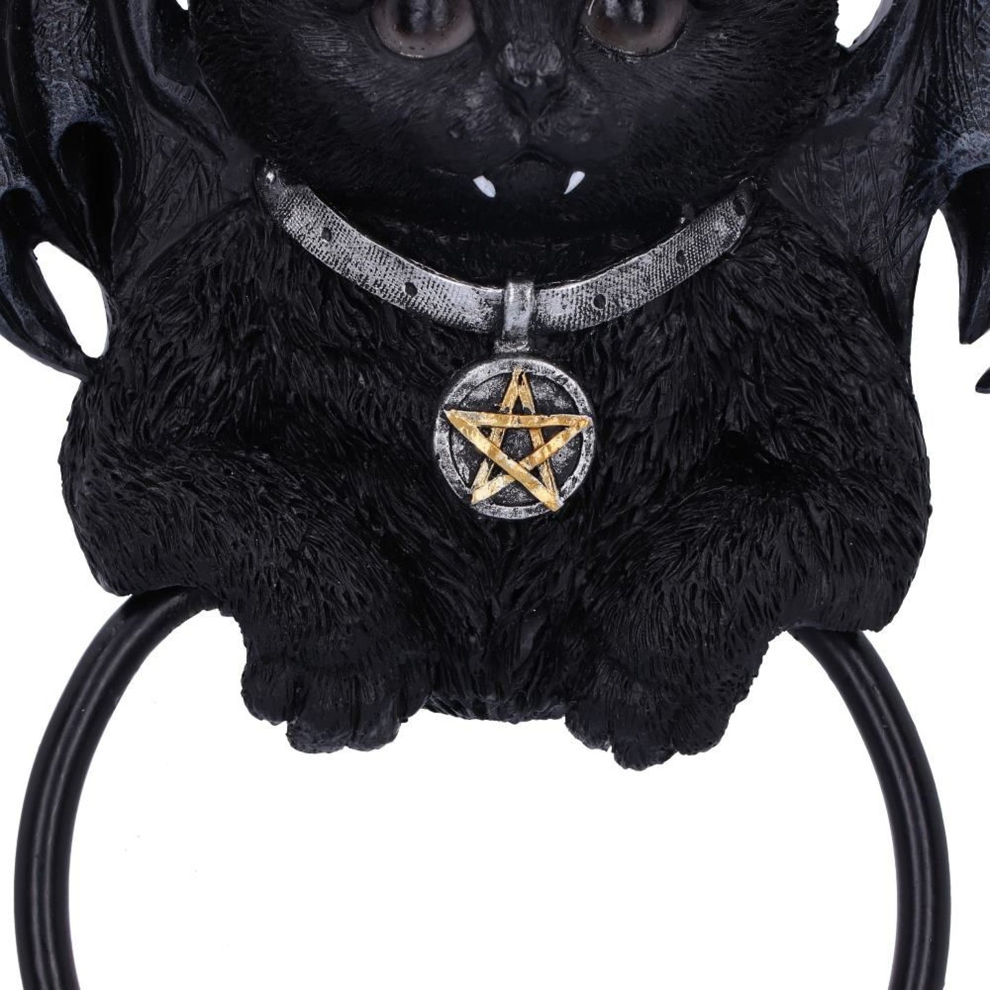 Vampuss Black Bat Cat Door Knocker