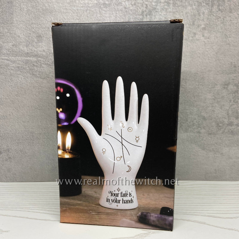 White Ceramic Palmistry Hand Ornament **ON SALE** WAS 11.99 NOW 9.99