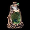 Wizard Backflow Incense Burner with Light - Green