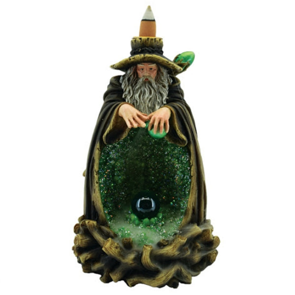 Wizard Backflow Incense Burner with Light - Green **ON SALE** WAS 24.99 NOW 19.99