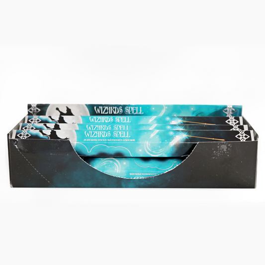 These Wizards Spell Incense Sticks release a beautiful, calming aroma. One hexagonal pack contains 20 stick for use with your incense holder. 