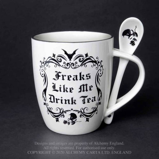 Cause a stir with these incredible mug and spoon gift sets! Perfect for that tea or coffee loving friend! Or maybe a little treat just for you, it will truly serve you a fiendishly good brew! This extraordinary mug and spoon set forms part of the exciting Home & Gift Collection by Alchemy.